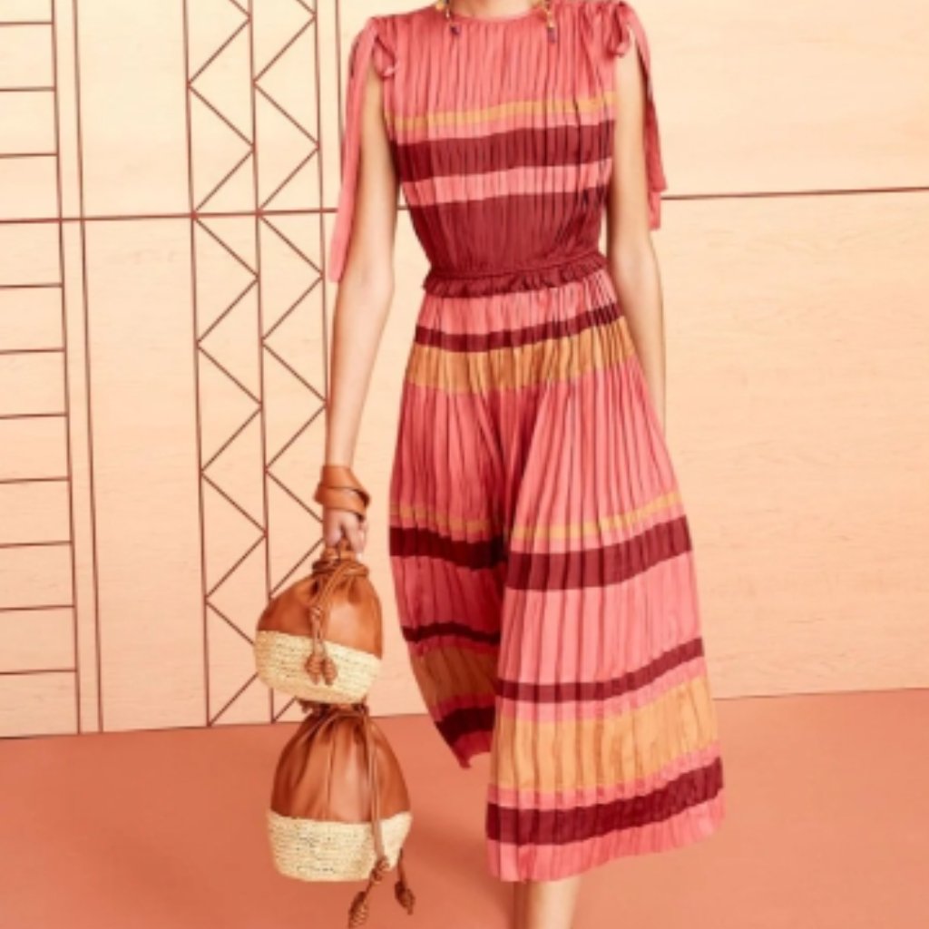 Nwot Ulla Johnson Alessa Dress In Pink Multi Xs $695